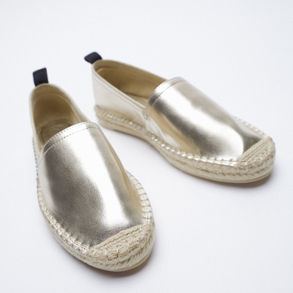 ZARA GOLD ESPADRILLES - Picture 3 of 9